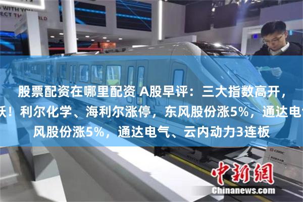 股票配资在哪里配资 A股早评：三大指数高开，农药、汽车板块活跃！利尔化学、海利尔涨停，东风股份涨5%，通达电气、云内动力3连板