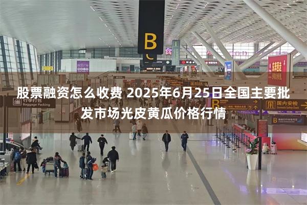 股票融资怎么收费 2025年6月25日全国主要批发市场光皮黄瓜价格行情